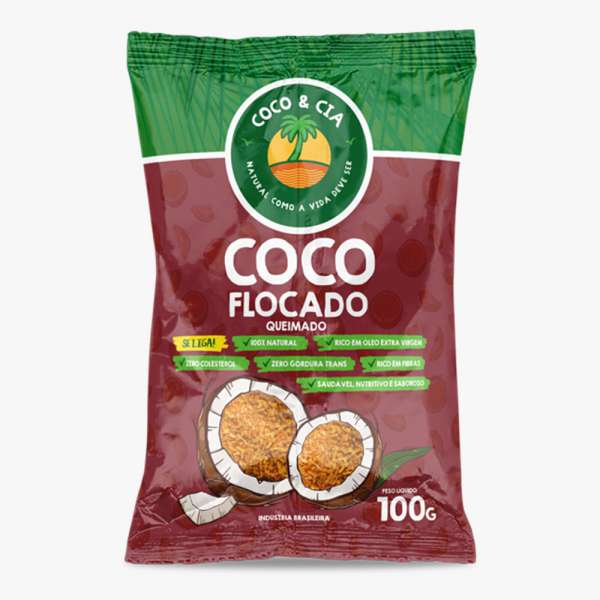 Coco Flocado Queimado 100g