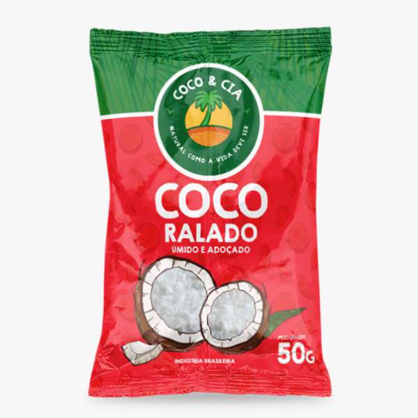 Coco Ralado Úmido e Adoçado 50g