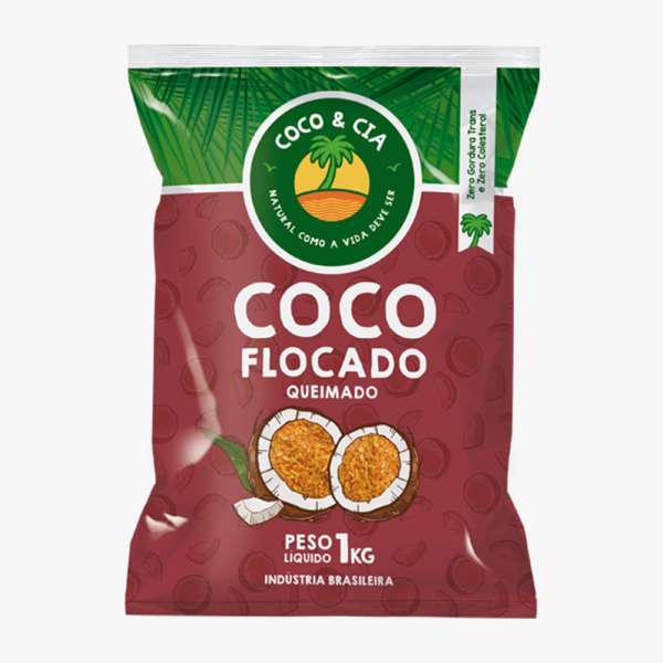 Coco Flocado Queimado 1kg